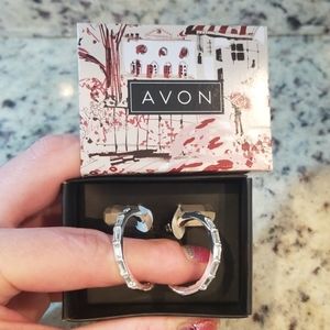 Avon Diamondesque Hoop Earrings